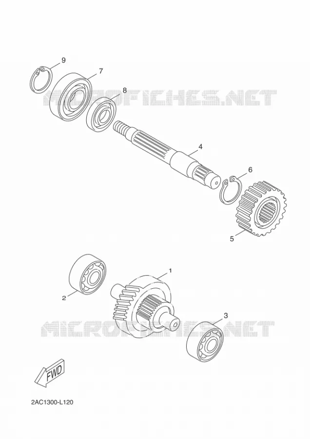 TRANSMISSION Yamaha SCOOTER 50 2012 NEOS 4  YN50F