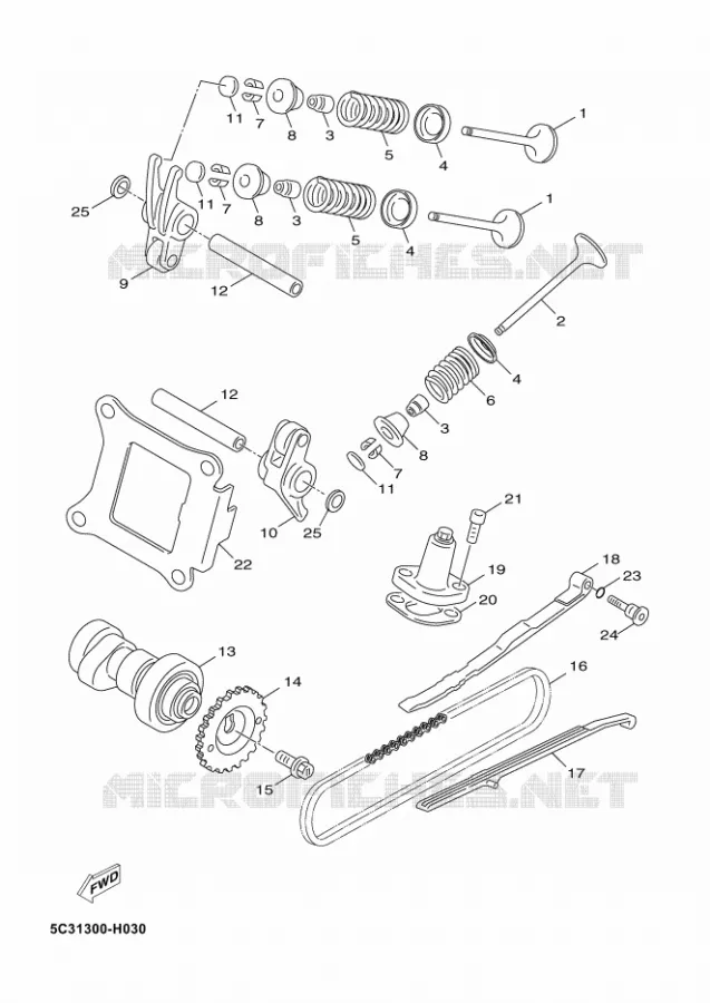 SOUPAPE Yamaha SCOOTER 50 2012 NEOS 4  YN50F