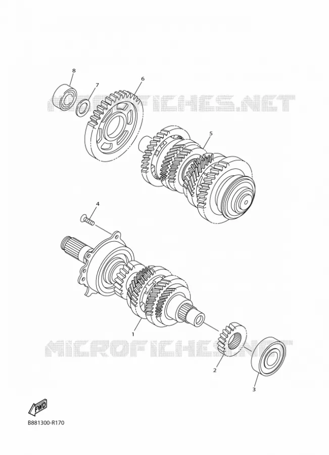 TRANSMISSION Yamaha MOTO 1300 2018 FJR  FJR1300-A