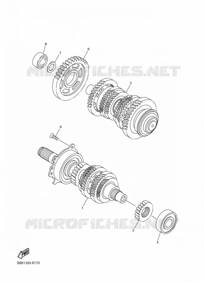 TRANSMISSION Yamaha MOTO 1300 2018 FJR  FJR1300-A