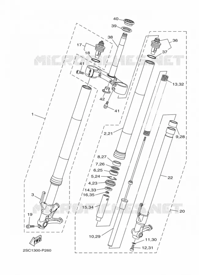 FOURCHE Yamaha MOTO 900 2018 XSR  MTM850