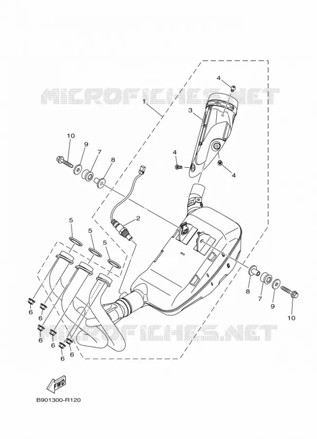 ECHAPPEMENT Yamaha MOTO 900 2018 XSR  MTM850
