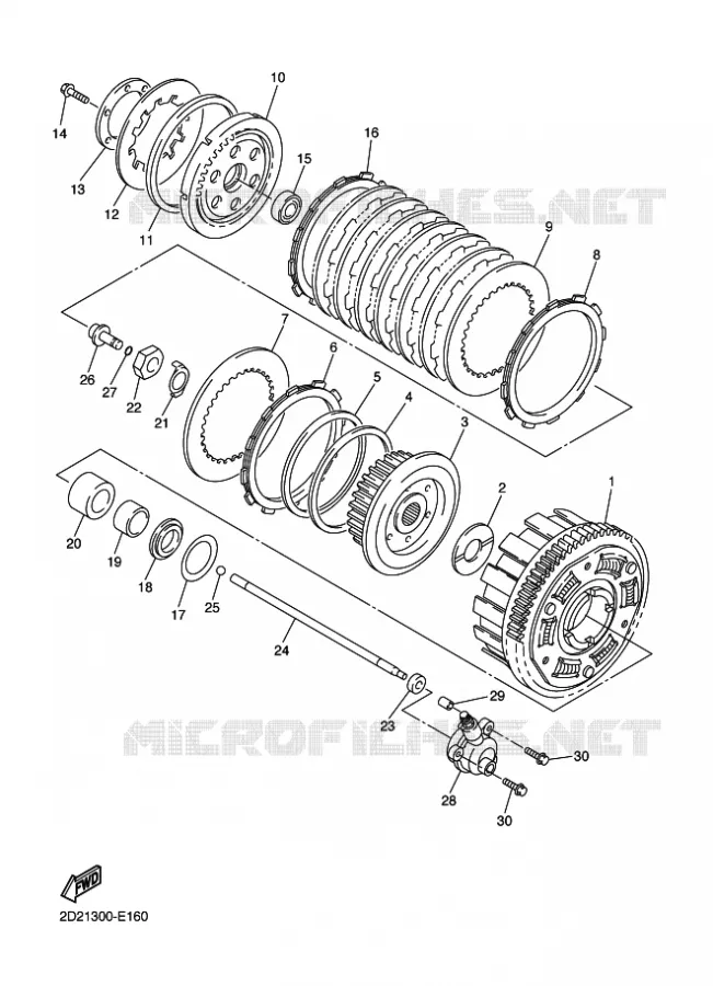 EMBRAYAGE DE DEMARREUR Yamaha MOTO 1300 2018 FJR AS  FJR1300-AS