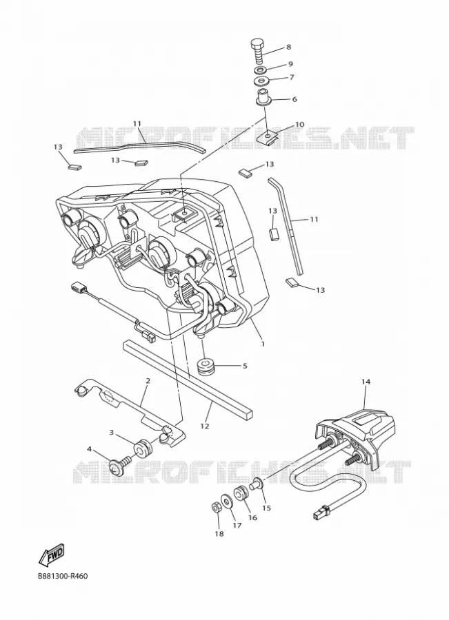 FEU ARRIERE Yamaha MOTO 1300 2018 FJR AS  FJR1300-AS