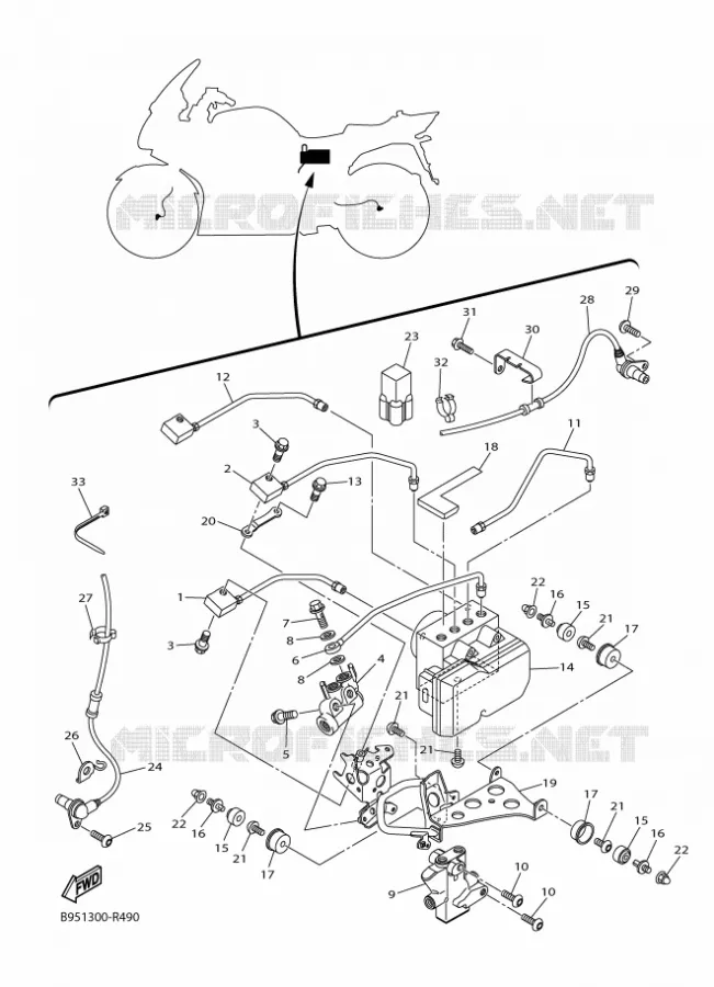 PARTIE ELECTRIQUE 3 Yamaha MOTO 1300 2018 FJR AE  FJR1300-AE