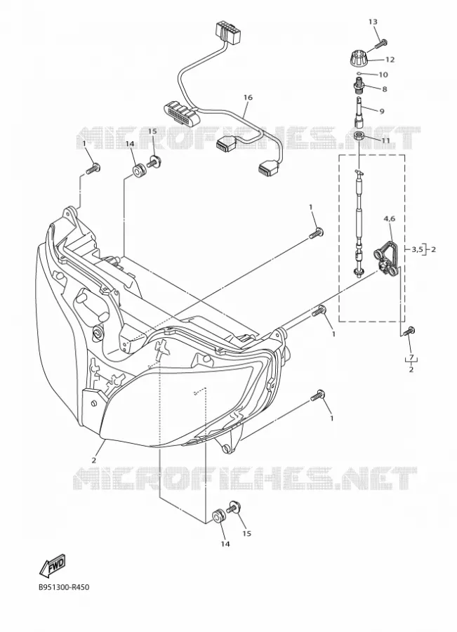PHARE  Yamaha MOTO 1300 2018 FJR AE  FJR1300-AE
