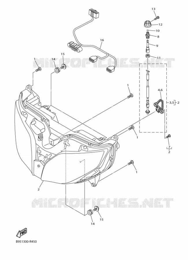 PHARE  Yamaha MOTO 1300 2018 FJR AE  FJR1300-AE