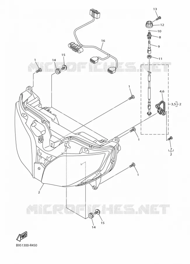 PHARE  Yamaha MOTO 1300 2018 FJR AE  FJR1300-AE