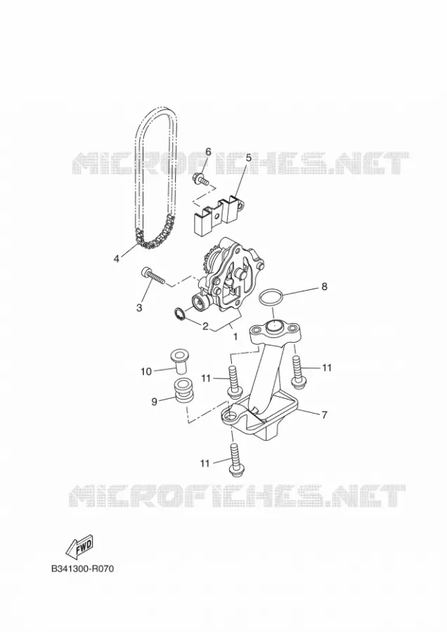 POMPE A HUILE Yamaha MOTO 700 2018 TRACER  MTT690-A