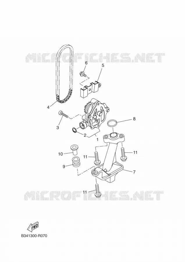 POMPE A HUILE Yamaha MOTO 700 2018 TRACER  MTT690-A