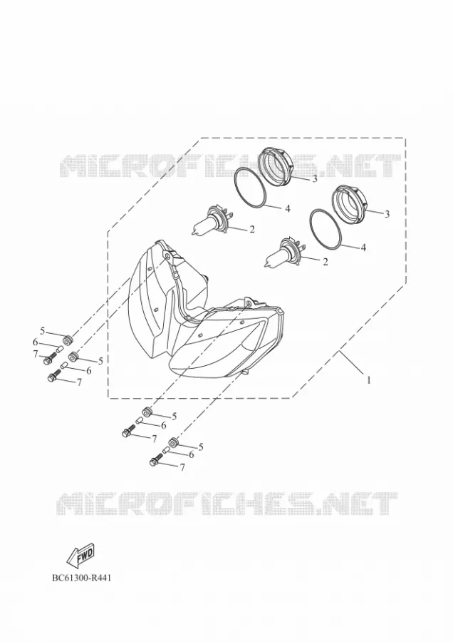 PHARE  Yamaha MOTO 700 2018 TRACER  MTT690-A