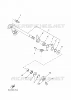 AXE DE SELECTEUR / PEDALE pour Yamaha TRACER 35KW 2018