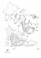CARENAGES 1  pour Yamaha TRACER 35KW 2018