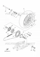 ROUE ARRIERE pour Yamaha TRACER 35KW 2018
