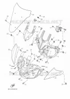 CARENAGE 1 pour Yamaha TRACER 35KW 2018