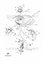 RESERVOIR A ESSENCE pour Yamaha TRACER 35KW 2018
