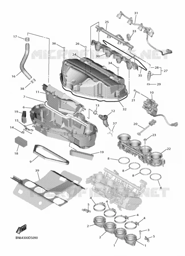 ADMISSION Yamaha MOTO 600 2018 R6  YZF600