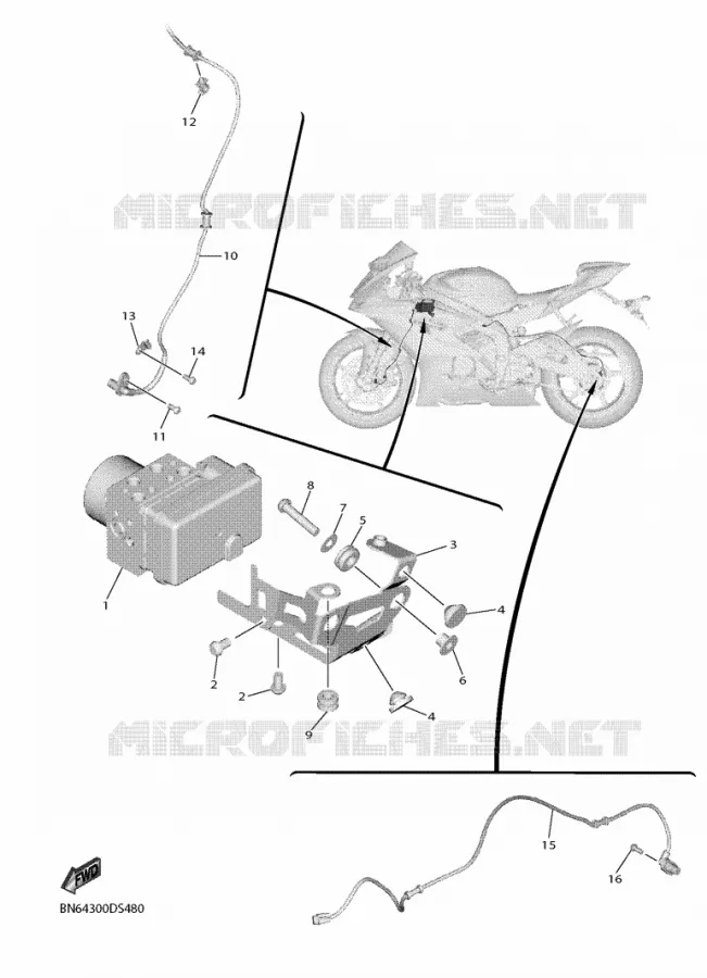 PARTIE ELECTRIQUE 3 Yamaha MOTO 600 2018 R6  YZF600