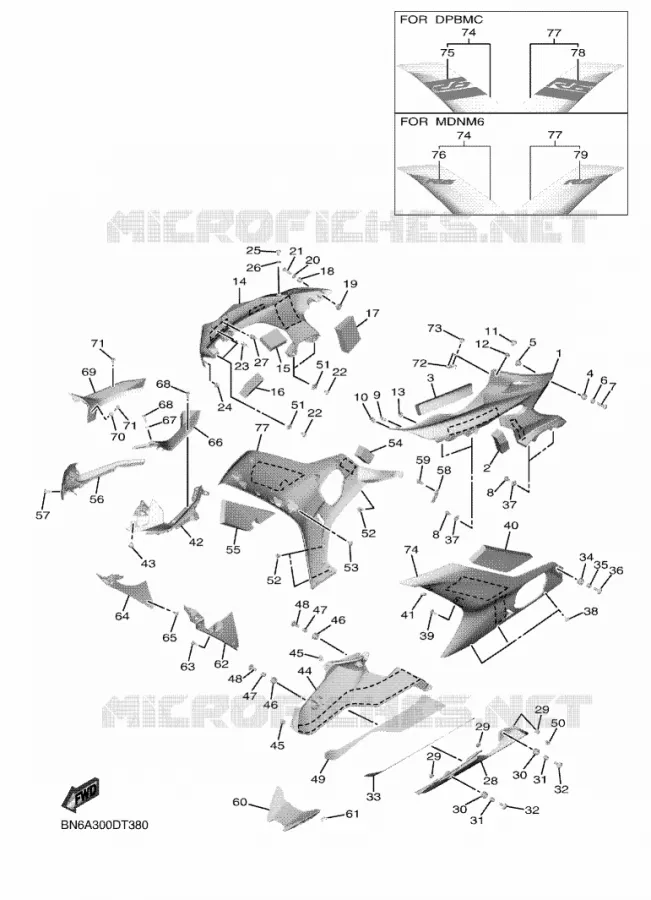 CARENAGE 2 Yamaha MOTO 600 2018 R6  YZF600