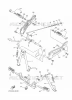 SUPPORT / REPOSE PIEDS pour Yamaha YBR 2018