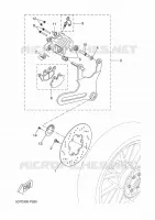 ETRIER DE FREIN ARRIERE pour Yamaha MT 2018