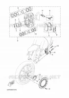 ETRIER DE FREIN AVANT pour Yamaha MT 2018