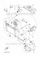 RADIATEUR / DURITES pour Yamaha MT 2018