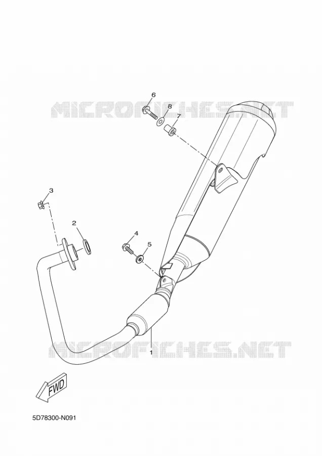 ECHAPPEMENT Yamaha MOTO 125 2018 R125  YZF-R125A