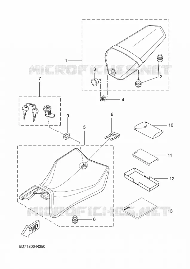 SELLE Yamaha MOTO 125 2018 R125  YZF-R125A