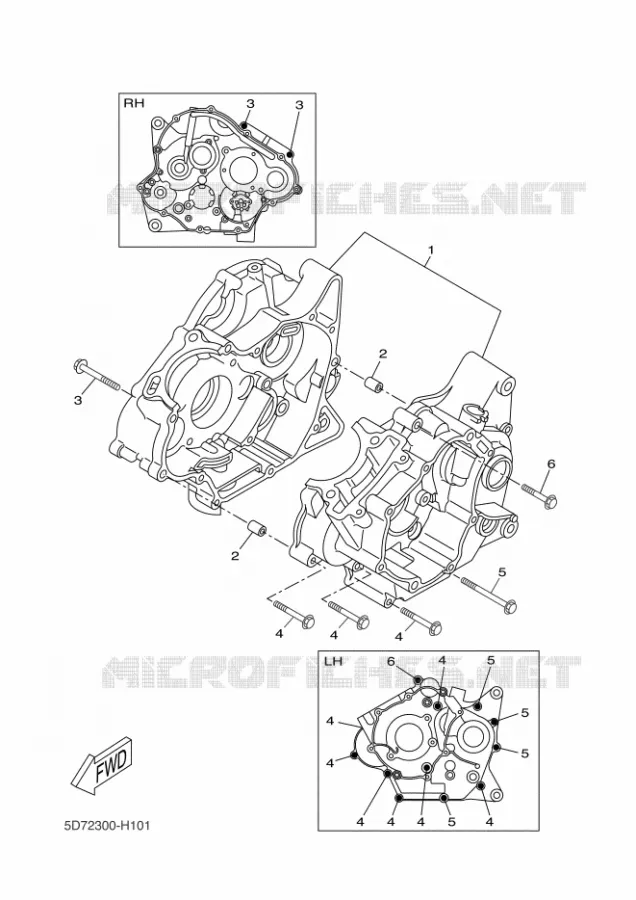 CARTER MOTEUR Yamaha MOTO 125 2018 R125  YZF-R125A