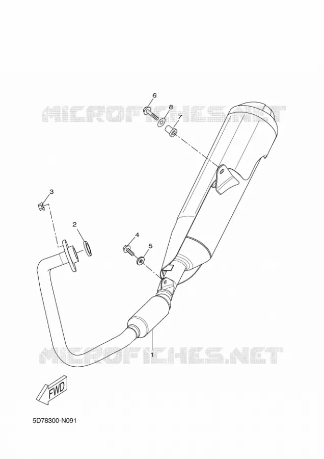 ECHAPPEMENT Yamaha MOTO 125 2018 R125  YZF-R125A