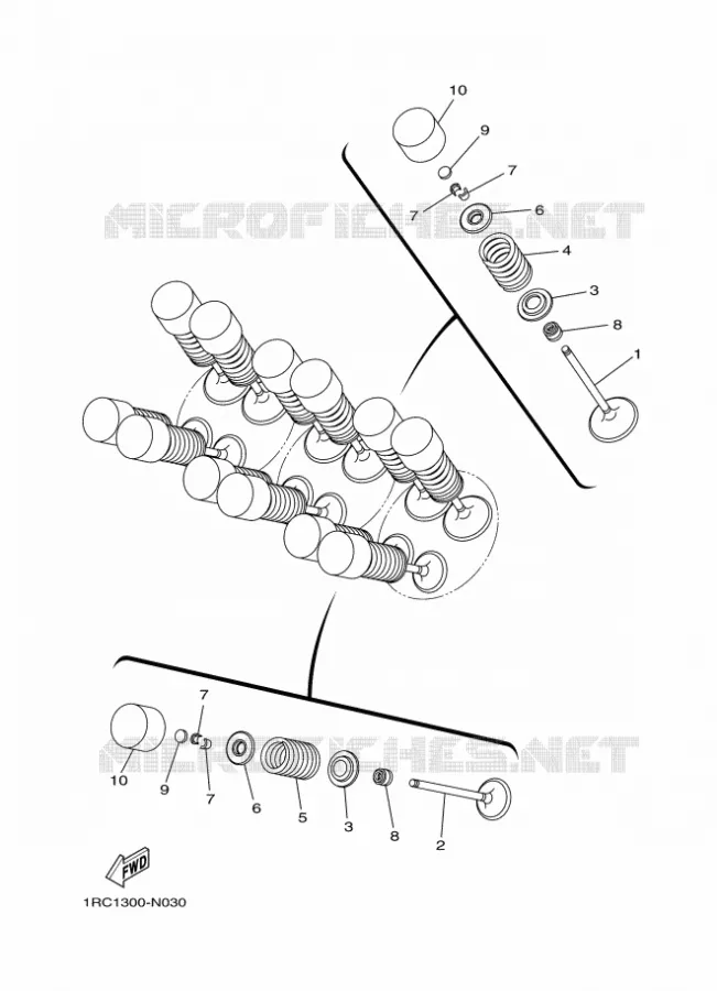 SOUPAPE Yamaha MOTO 900 2018 MT  MTN850-A