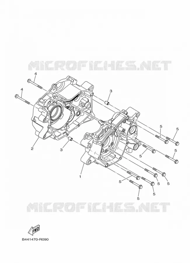 CARTER MOTEUR Yamaha MOTO 110 2018 CRUX  YD110-1