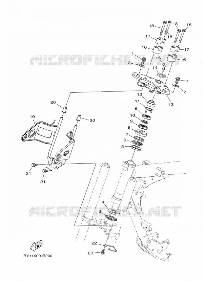 DIRECTION Yamaha MOTO 110 2018 CRUX  YD110-1