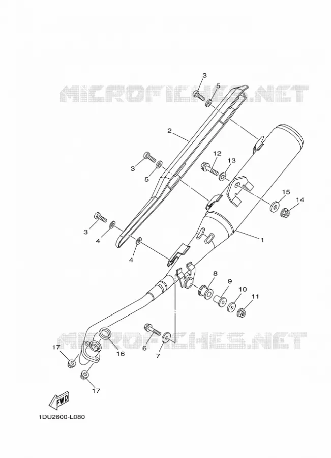 ECHAPPEMENT Yamaha SCOOTER 110 2018 CRYPTON  T110C