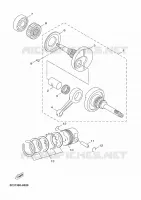 VILEBREQUIN / PISTON pour Yamaha AEROX 4 2018