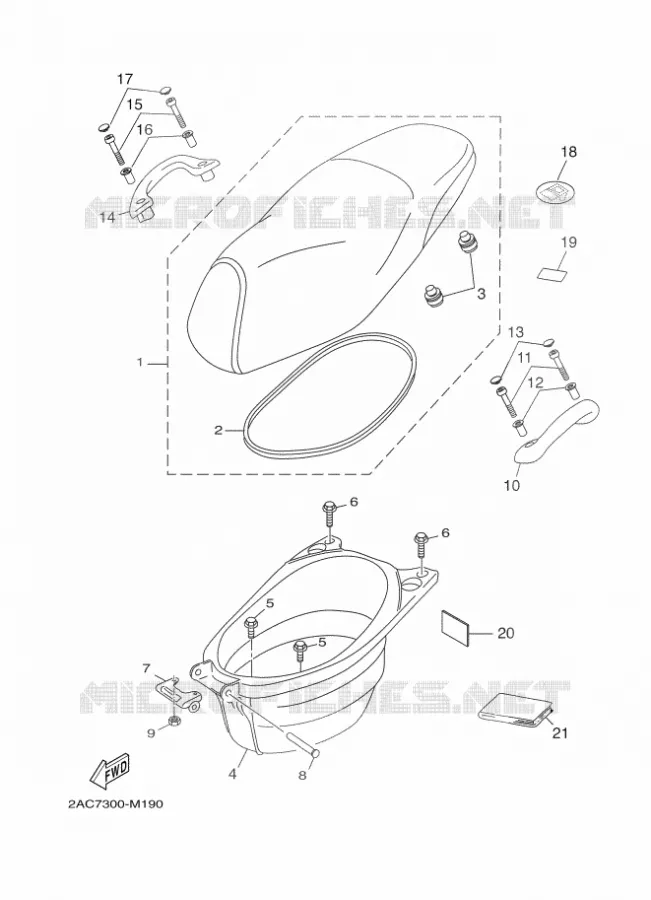 SELLE Yamaha SCOOTER 50 2018 NEOS 4  YN50F