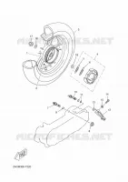 ROUE ARRIERE pour Yamaha NEOS 4 2018