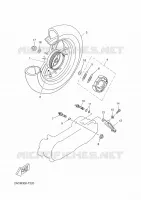 ROUE ARRIERE pour Yamaha NEOS 4 UBS 2018