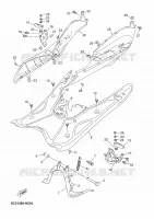 SUPPORT / REPOSE PIEDS pour Yamaha NEOS 4 UBS 2018