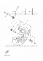 ROUE AVANT pour Yamaha NEOS 4 UBS 2018
