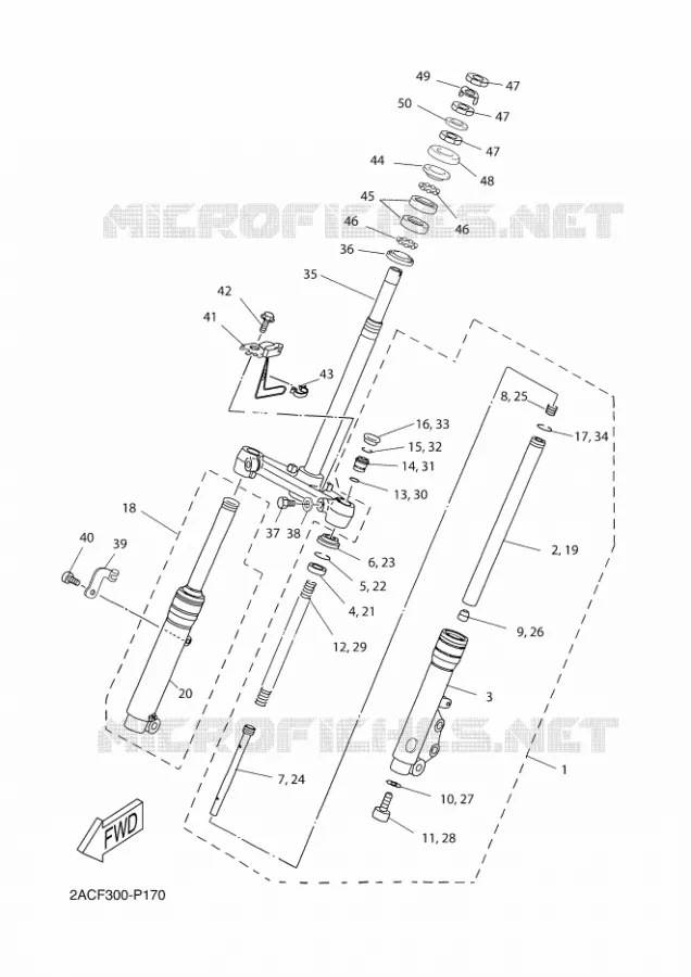 FOURCHE Yamaha SCOOTER 50 2018 NEOS 4 UBS  YN50FU