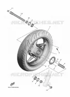 ROUE AVANT pour Yamaha TMAX DX 2018