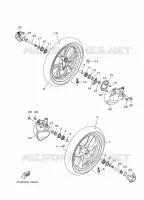 ROUE AVANT pour Yamaha TRICITY 2018