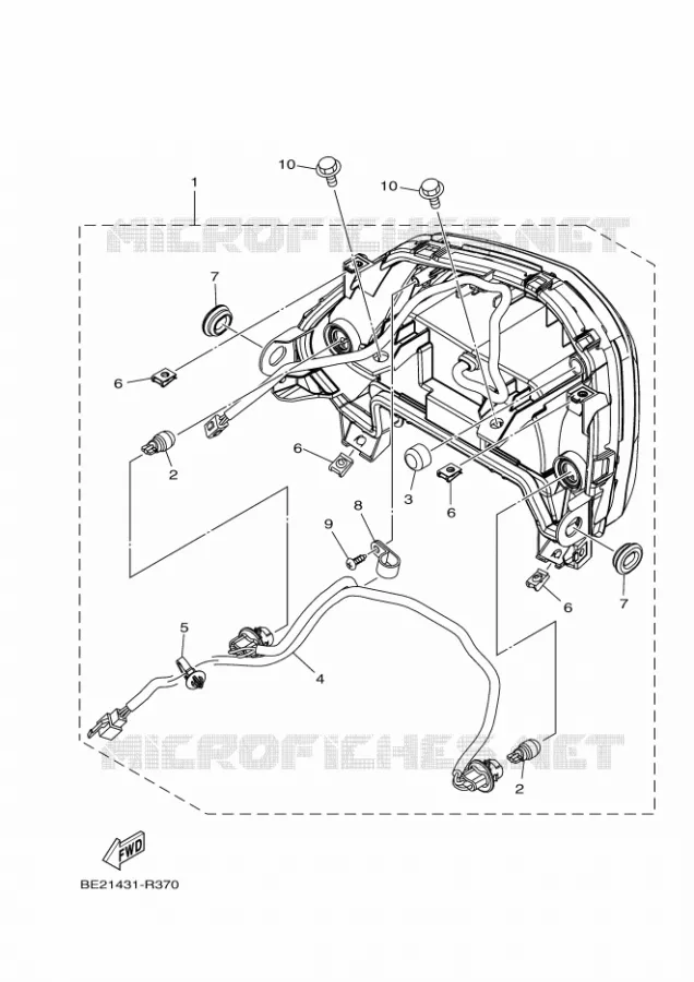 FEU ARRIERE Yamaha SCOOTER 125 2018 MBK TRYPTIK  MWS125-C