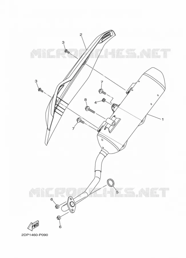 ECHAPPEMENT Yamaha SCOOTER 150 2018 NMAX  GPD150-A