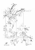 SUPPORT / REPOSE PIEDS pour Yamaha MBK DELIGHT 2018