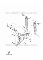 BRAS OSCILLANT / AMORTISSEUR pour Yamaha XMAX 2018