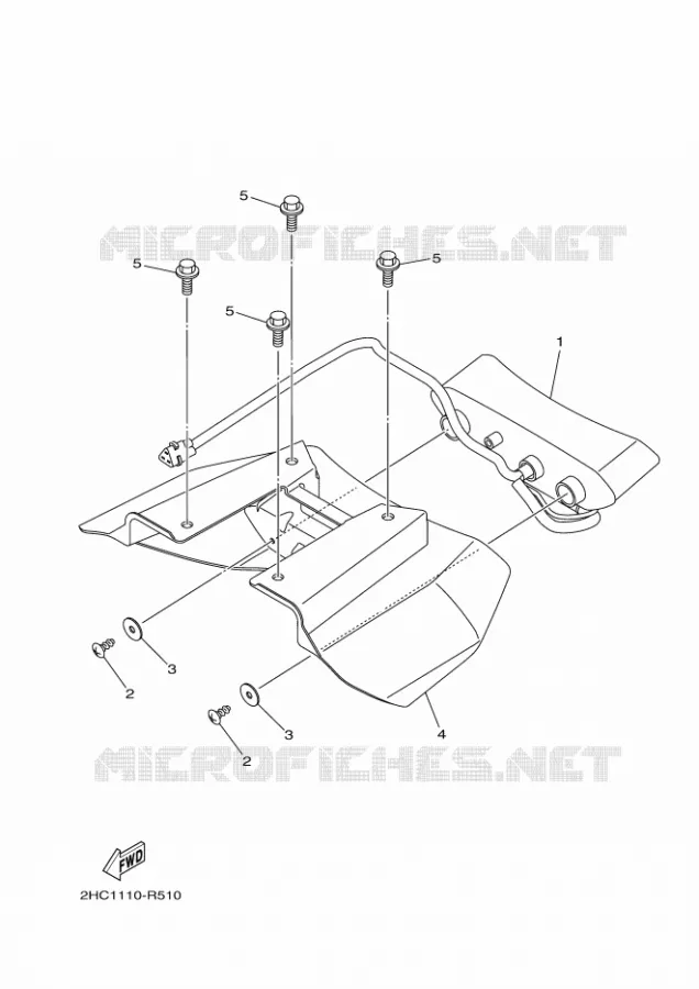 FEU ARRIERE Yamaha SIDE BY SIDE 1000 2018 YXZ  YXZ10YESJ