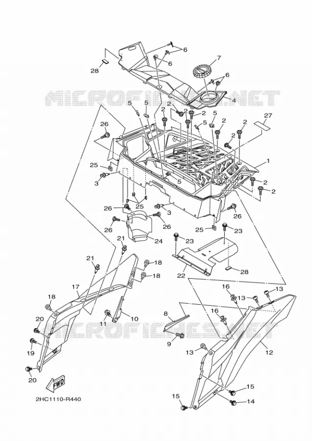 CARRIER Yamaha SIDE BY SIDE 1000 2018 YXZ  YXZ10YEXJ